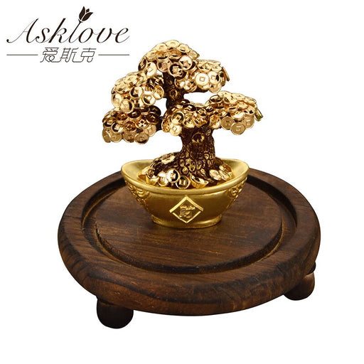 Gold Foil Bonsai Tree