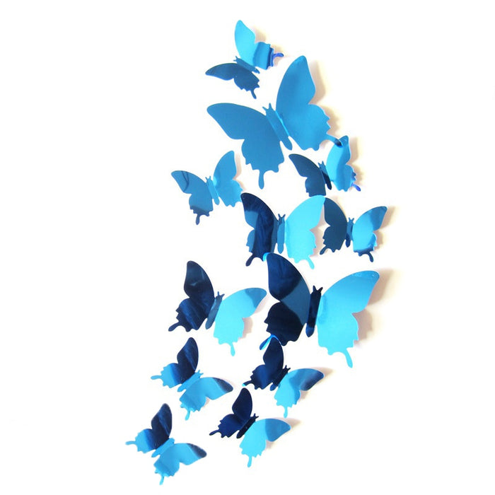 Mirrors Butterfly Wall Decal (12 Pieces)