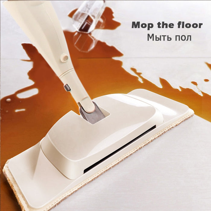 3-in-1 Spray Mop Broom Set Magic Mop Wooden Floor Flat Mops Home Cleaning Tool Household with Reusable Microfiber Pads Lazy Mop