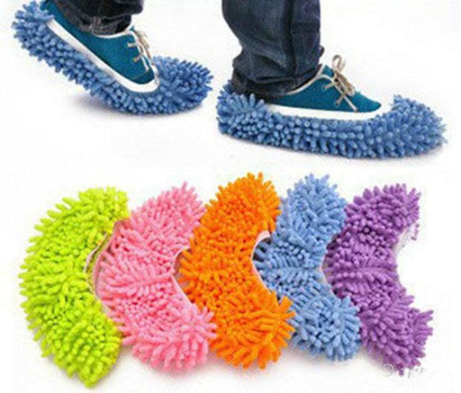 1pc Dust Mop Slipper House Cleaner Lazy Floor Dusting Cleaning Foot Shoe Cover 5 Colors High Quality16