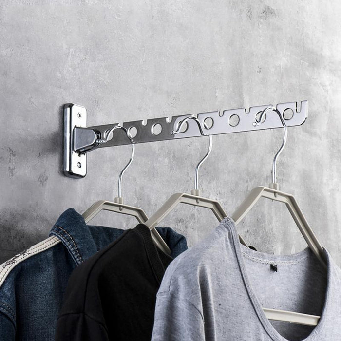 Folding Wall Hanging Retractable Clothes Hangers Storage System Hotel Home Hangers for Clothes Organization