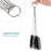 OUNONA 10pcs Nylon Multifunctional House Cleaning Brushes for Drinking Straws Clean Glasses Keyboards Cleaning Brush