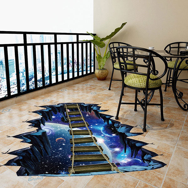 3D Cosmic Space Wall Decal