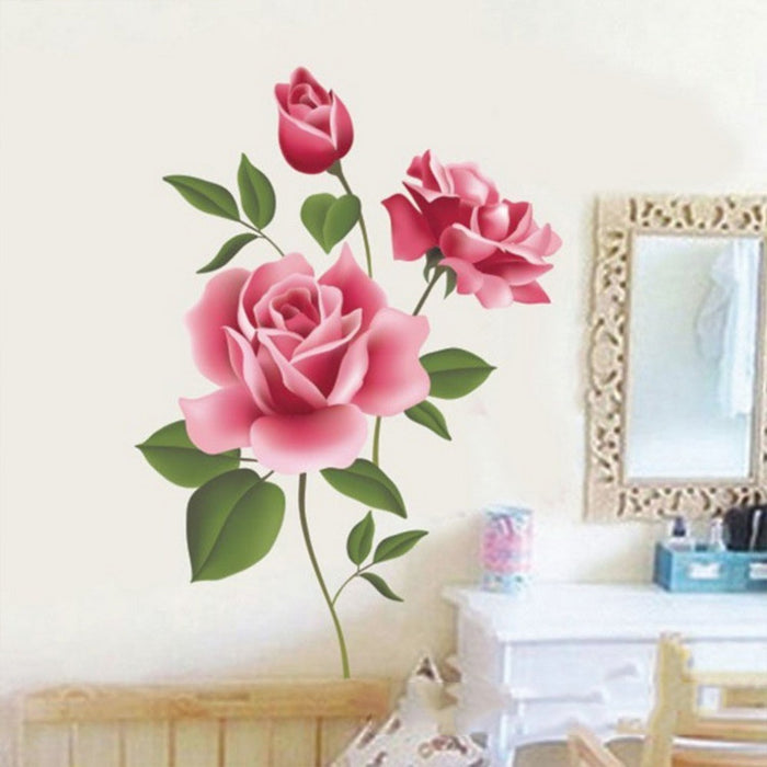 3D Rose Flower Wall Decal