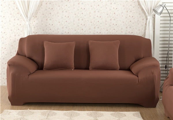 Solid Color Elastic Sofa Cover
