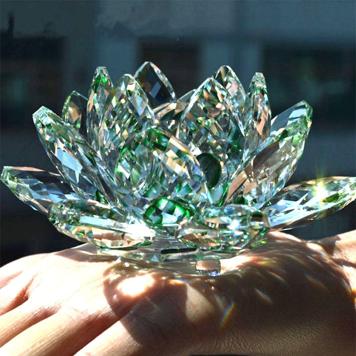 Quartz Crystal Lotus Glass Flower