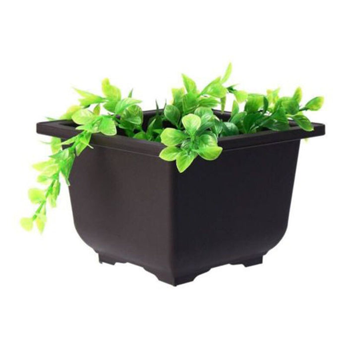 Nordic-style Flowers Bonsai Pots with Tray Plastic Balcony Square/Rectangle Plants Bowl Nursery Pots Balcony Garden Supplies