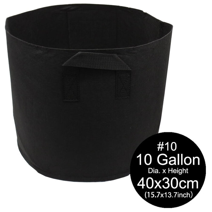MUCIAKIE 1-10 Gallon Fabric Grow Bags Breathable Pots Planter Root Pouch Container Plant Smart Pots with Handles Garden Supplies
