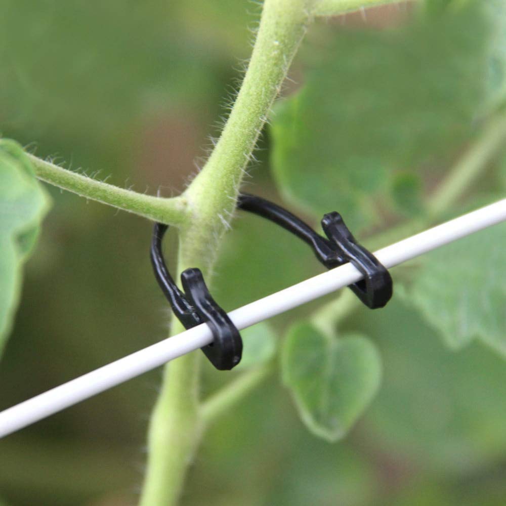 100pcs/lot Self-Locking Plant Vines Fastener Tied Buckle Hook Vegetable Grafting Clips Agricultural Greenhouse Garden Supplies